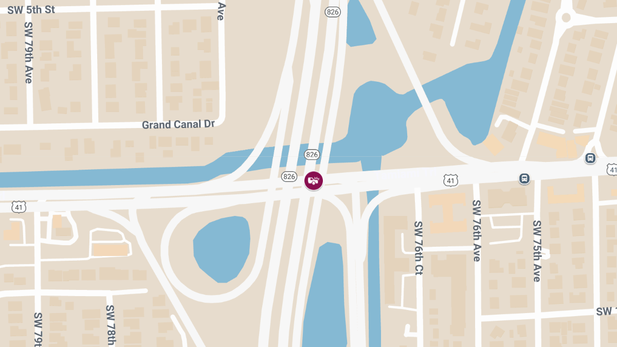 Injury Crash on SR-826 EB Ramp to US-441