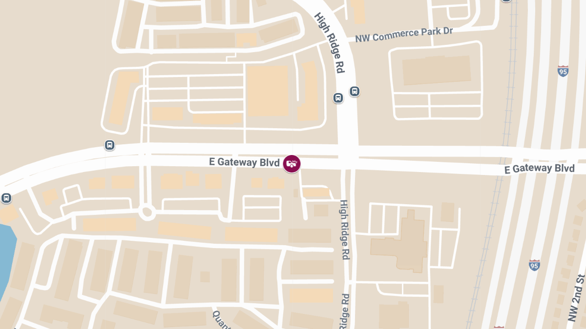 Injury Crash on SR-9 NB at Gateway Blvd