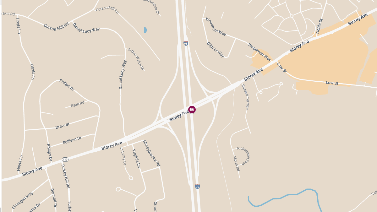 Injury Crash on Story Ave at I-95 SB Overpass