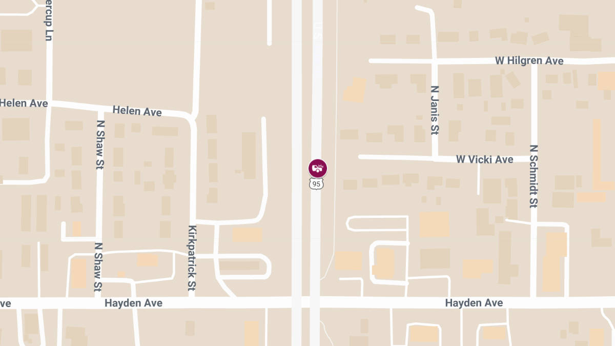 Injury Crash on US-95 at Hayden Ave Involving High-Speed SUV