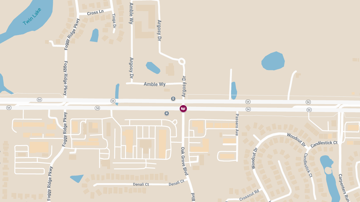 Injury Crash with Roadblock on Oak Grove Blvd at SR-54