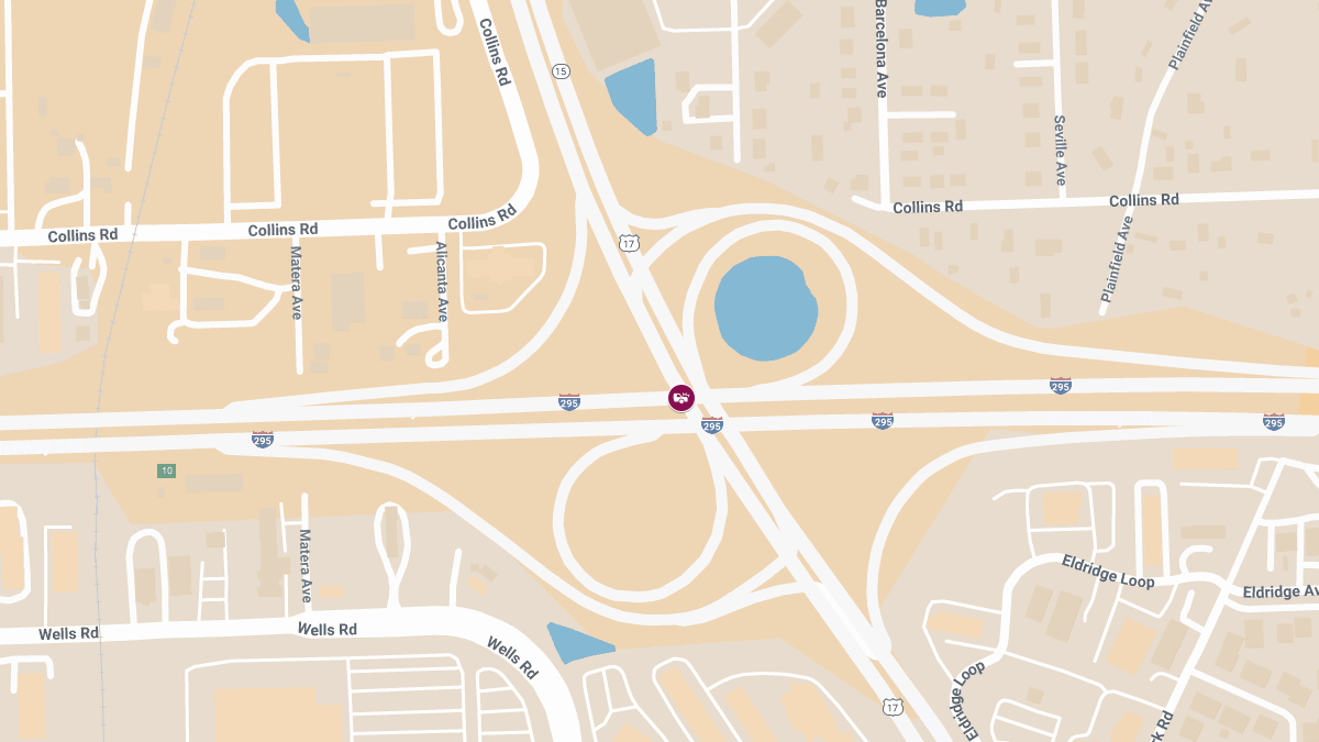 Injury Crash with Roadblock on Roosevelt Blvd at I-275 NB