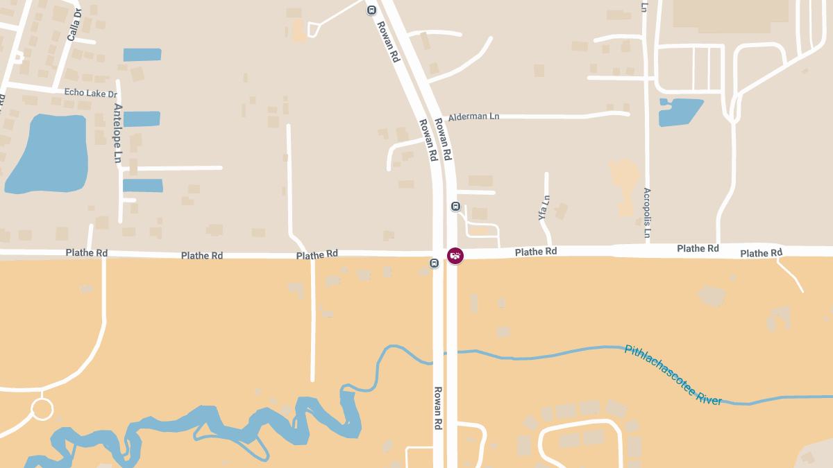 Injury Crash with Roadblock on Rowan Rd at Plathe Rd