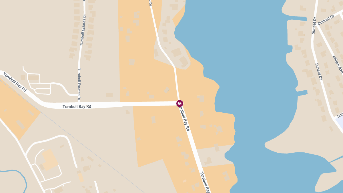 Injury Crash with Roadblock on Turnbull Bay Rd at Bayview Dr