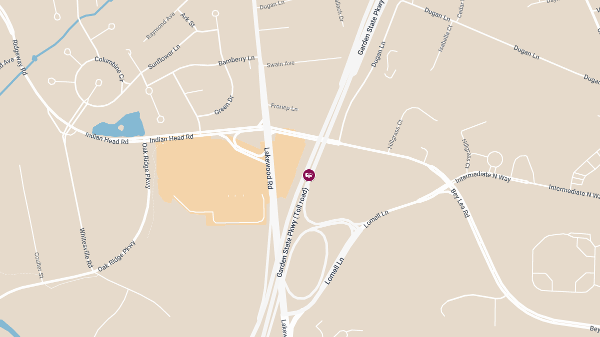 Injury Crash with Vehicle Off Roadway on Garden State Parkway