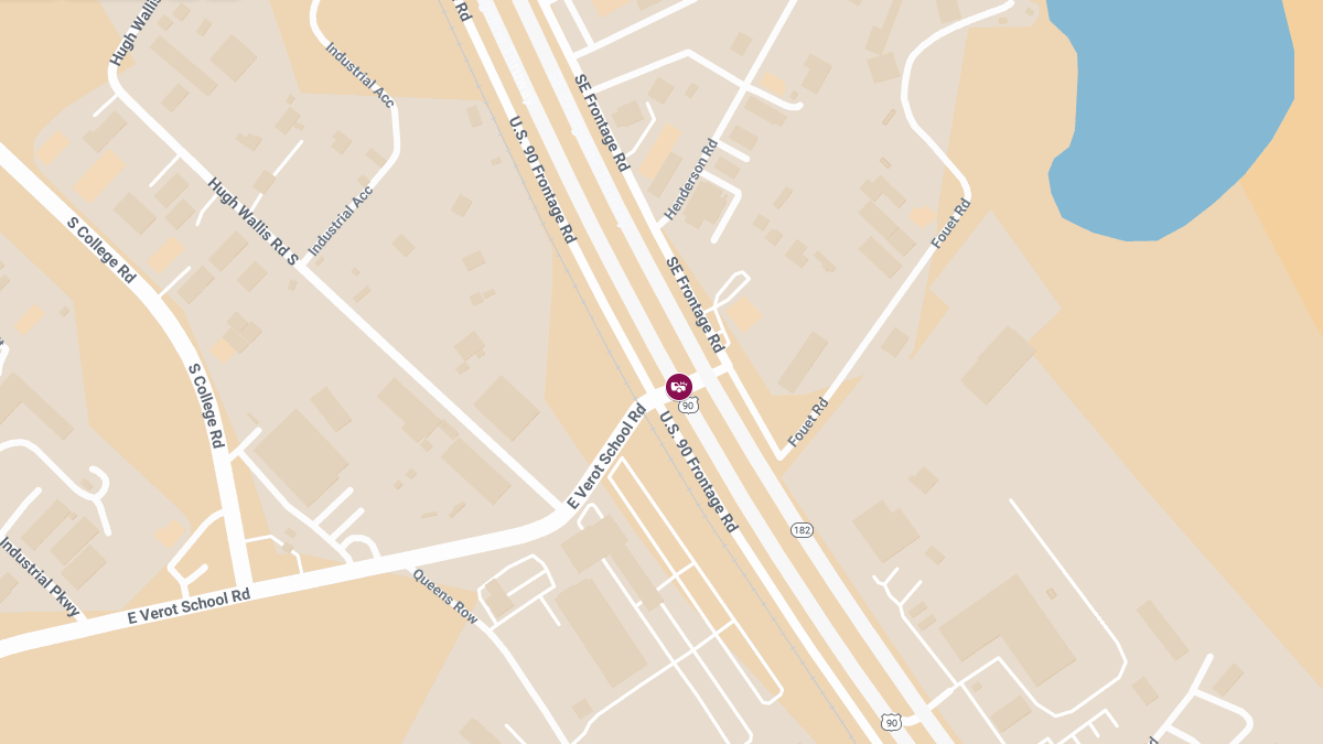 Major Traffic Accident at SW Evangeline Thruway and Verot School Rd