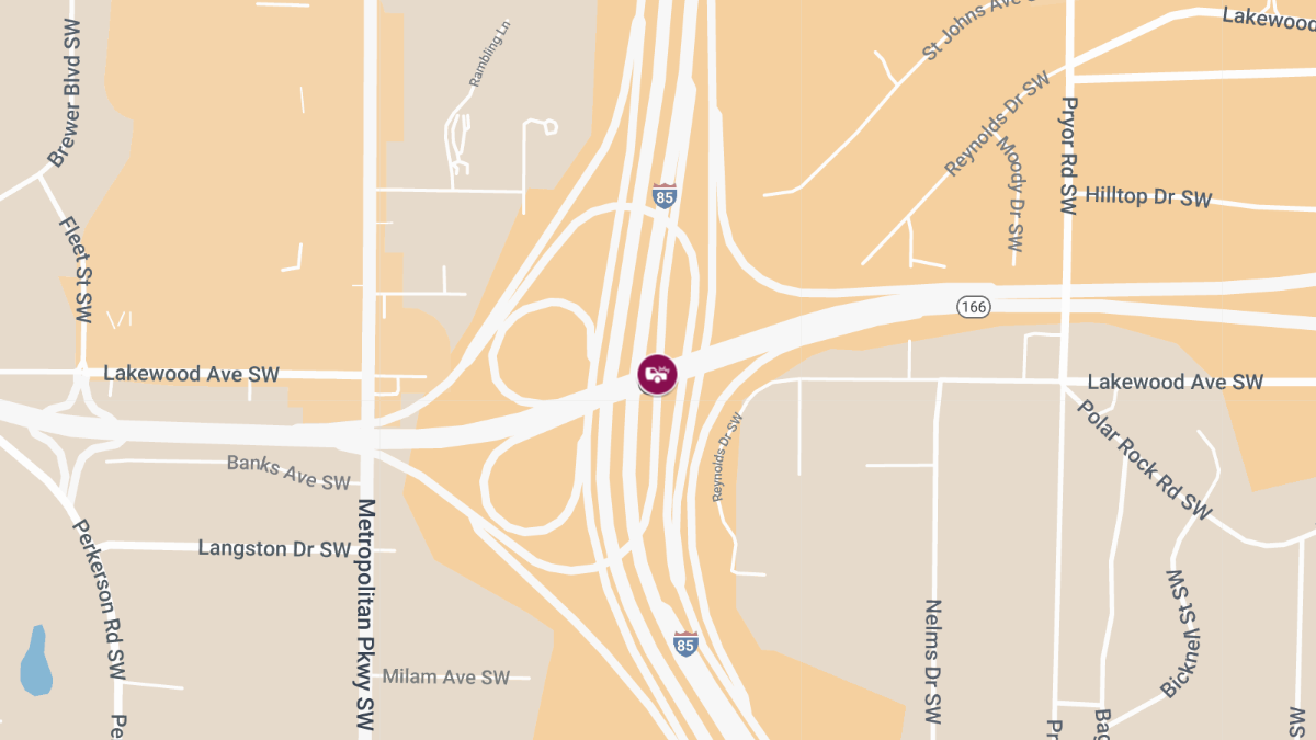 Man Injured in Crash at Arthur Langford Pkwy W & I-85 S