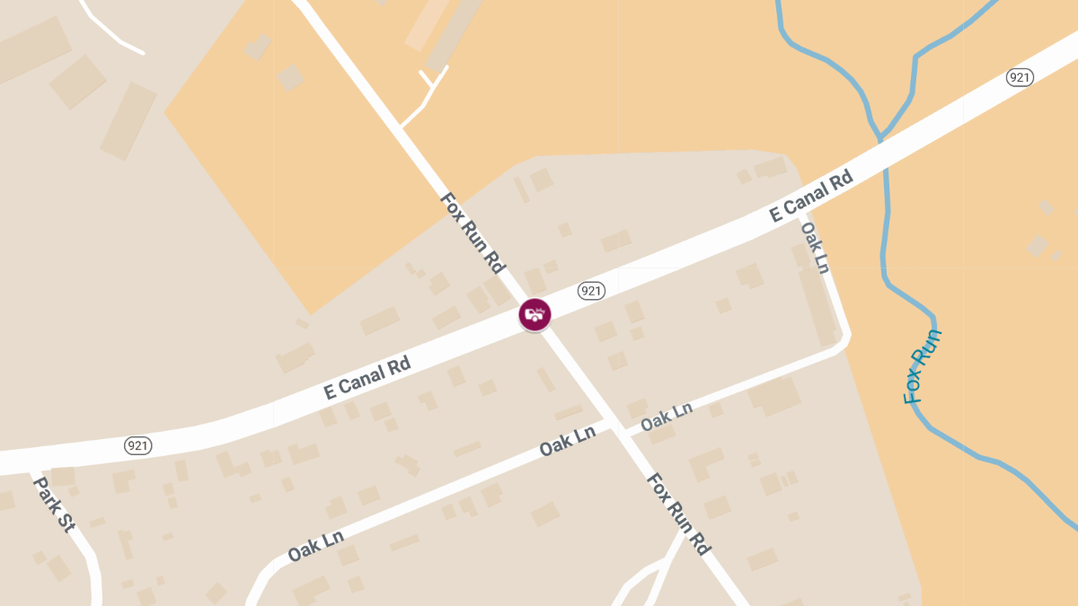 Motor Vehicle Accident with Injuries Reported on E Canal Rd at Fox Run Rd