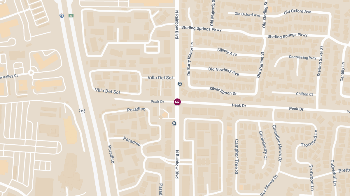 Motor Vehicle Accident with Injuries at Peak Dr & N Rainbow Blvd