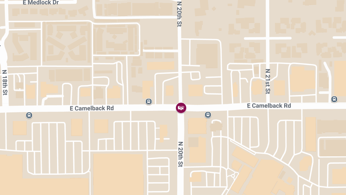 Motor Vehicle Accident with Injuries on Camelback Rd at 20th St