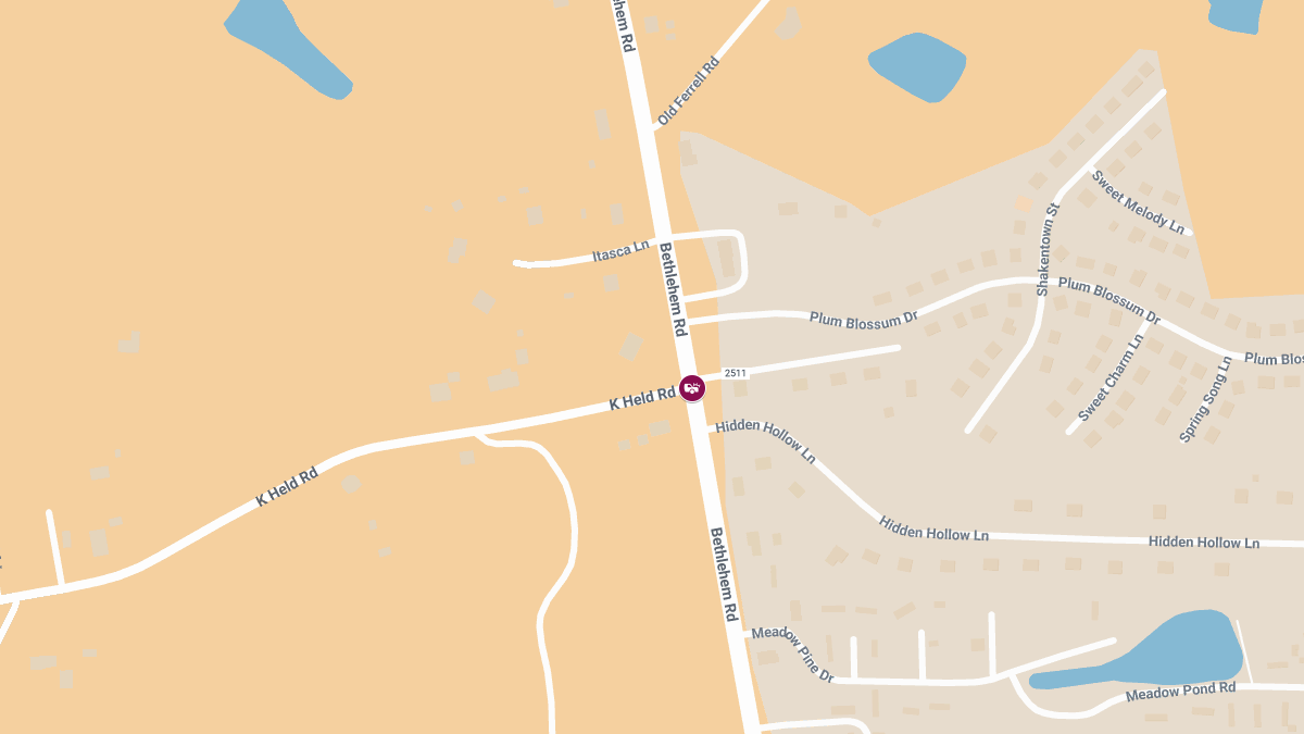 Motor Vehicle Collision With Injuries at Bethlehem Rd & K Held Rd