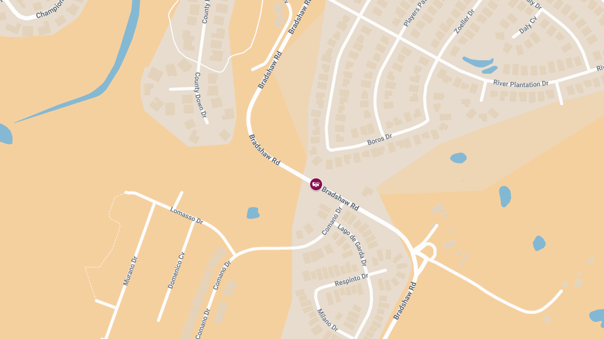 Motor Vehicle Collision With Injuries on Bradshaw Rd
