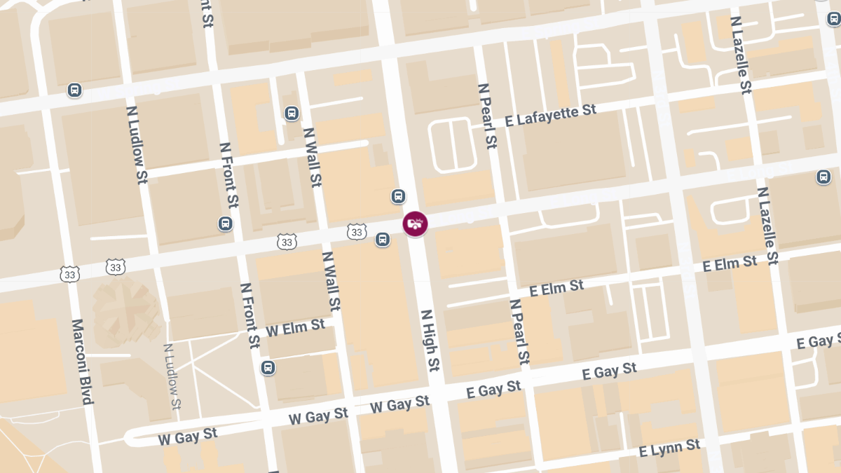 Motor Vehicle Collision at N High St & E Long St Causes Injuries