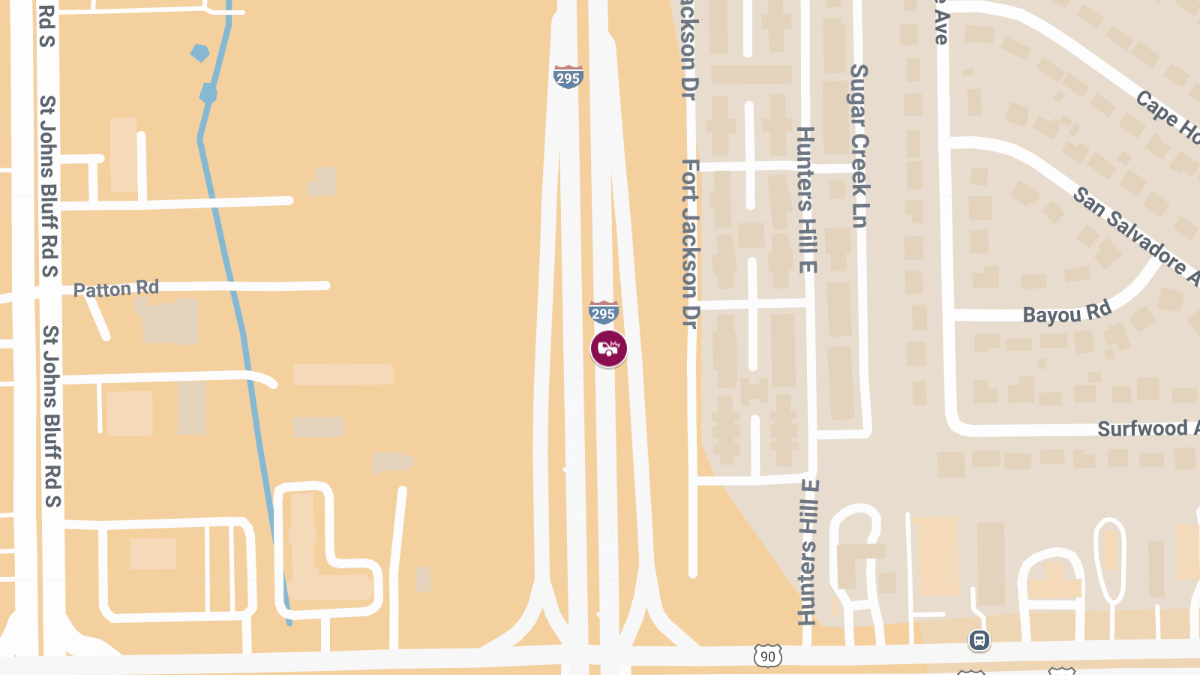 Motor Vehicle Crash With Injuries on I-295 SB Near Beach Blvd