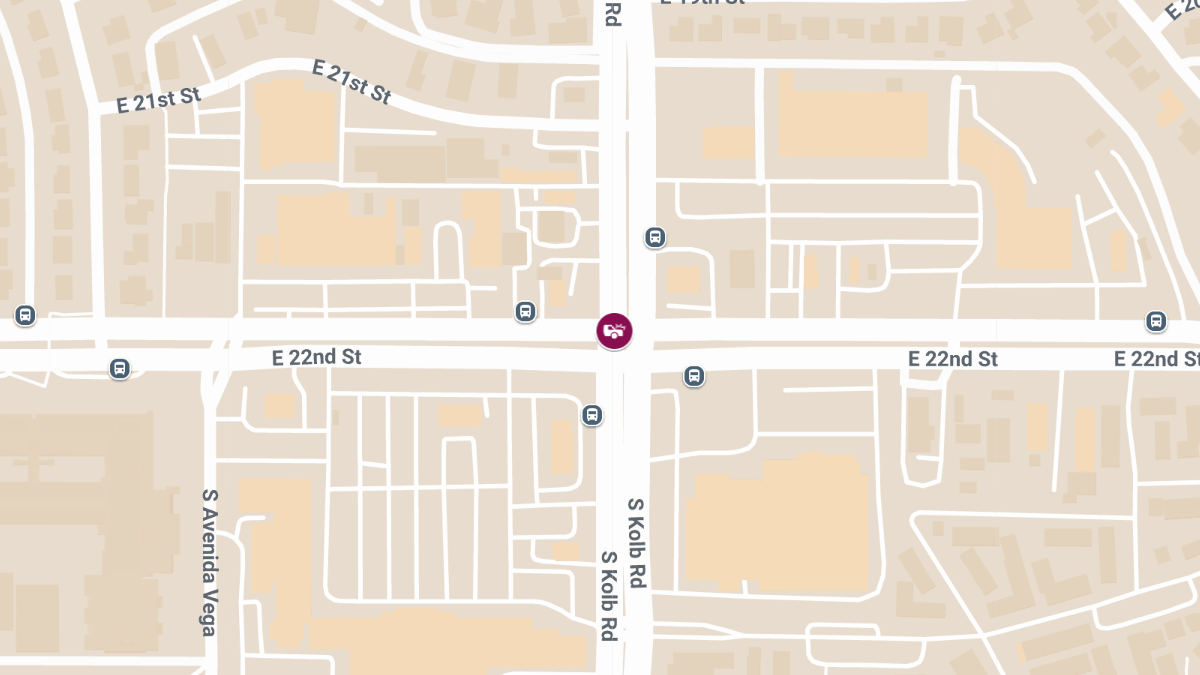 Motor Vehicle Crash with Injuries at 22nd St & Kolb Rd