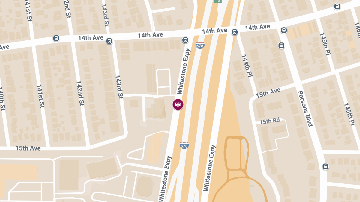 Motor Vehicle Crash with Injuries on Whitestone Expressway Near Exit 13A