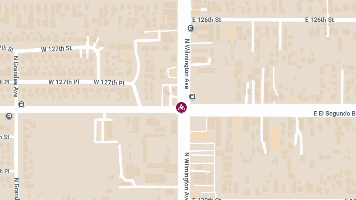 Motorcyclist Injured in Crash at N Wilmington Ave & E El Segundo Blvd