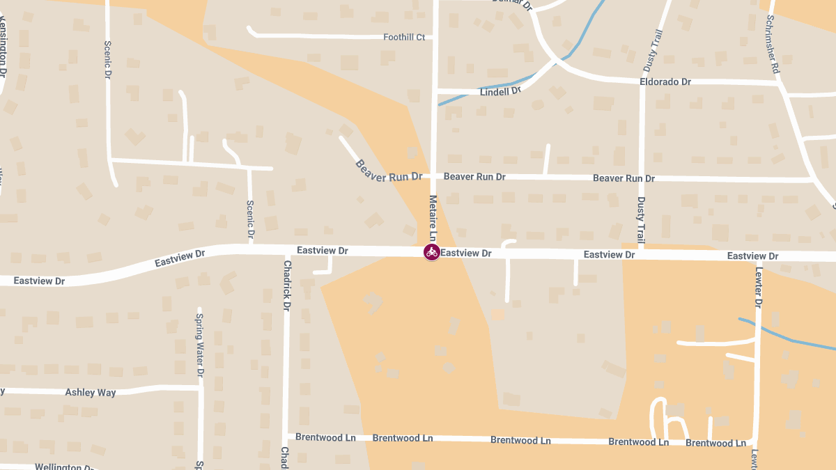 Motorcyclist Injured in Crash with SUV at Eastview Dr & Metaire Ln