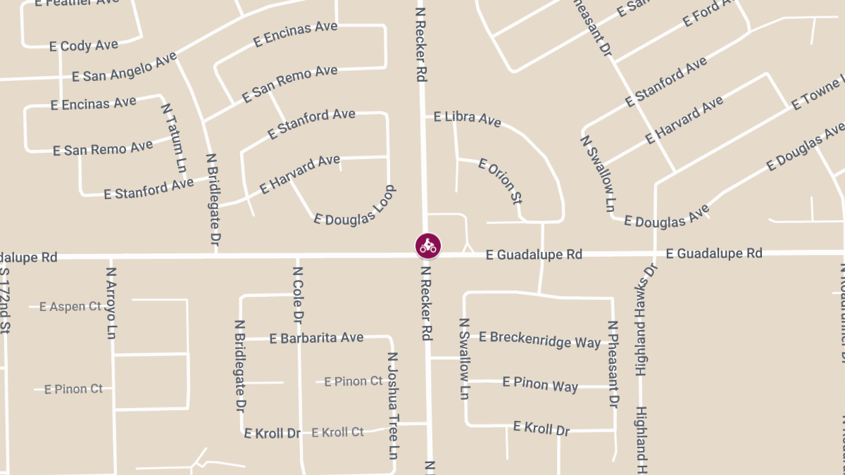 Motorcyclist Seriously Injured in Crash at Guadalupe Rd & Recker Rd