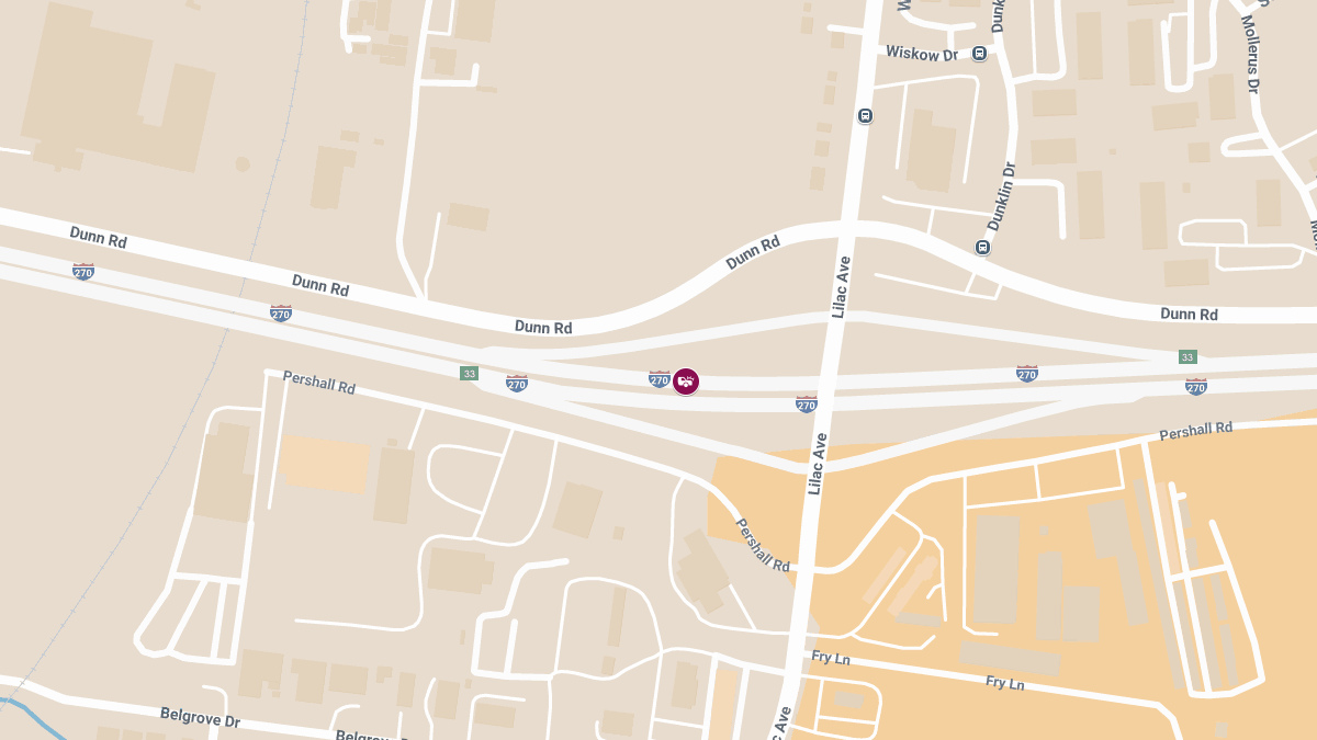 Multi-Vehicle Collision with Injuries on I-270 Near Lilac Ave