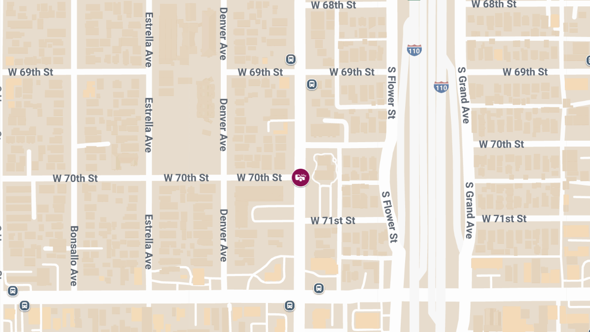 Multi-Vehicle Crash at W 70th St & S Figueroa St Results in Injuries
