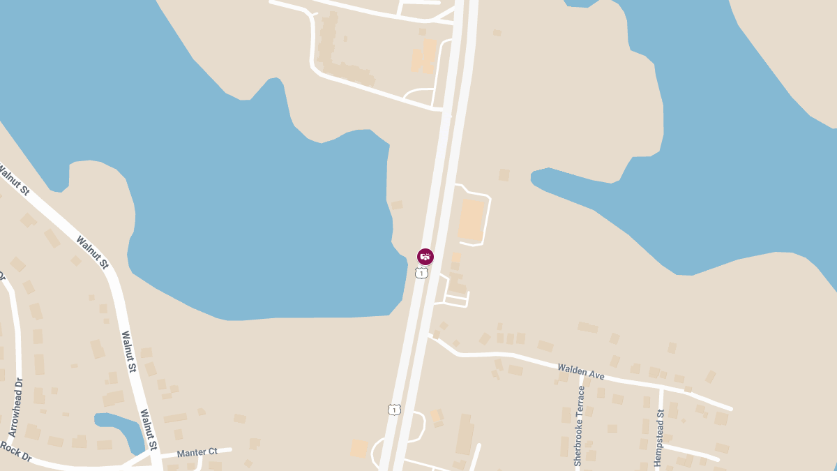 Multi-Vehicle Crash with Injury on Route 1 Southbound near Suntaug Ct