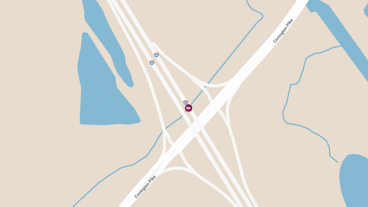 One Critically Injured in Crash on I-40 Near Covington Pike