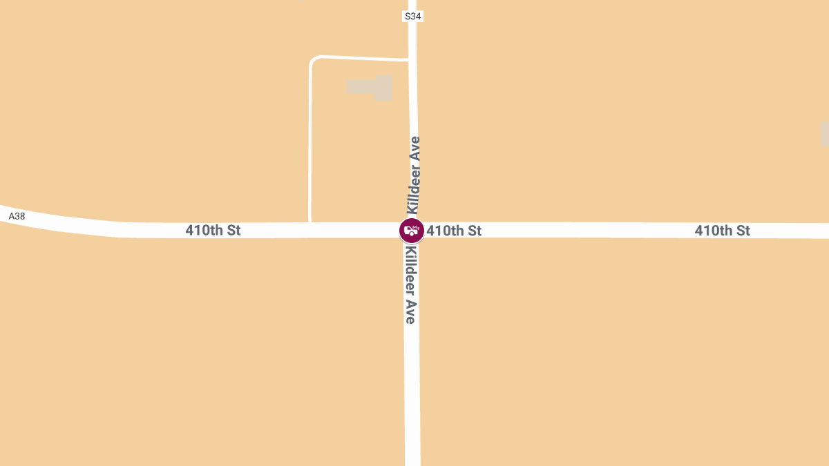 One Dead, Another Injured in Vehicle Crash at 410th St & Killdeer Ave