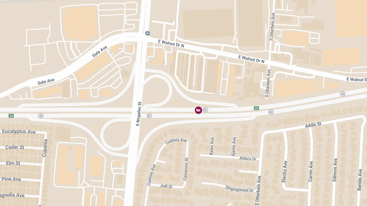 One Injured in Crash on Highway 60 Near Nogales St
