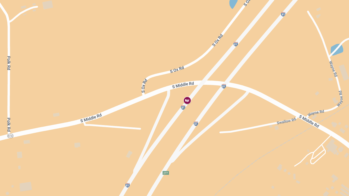 One Injured in Crash on I-81