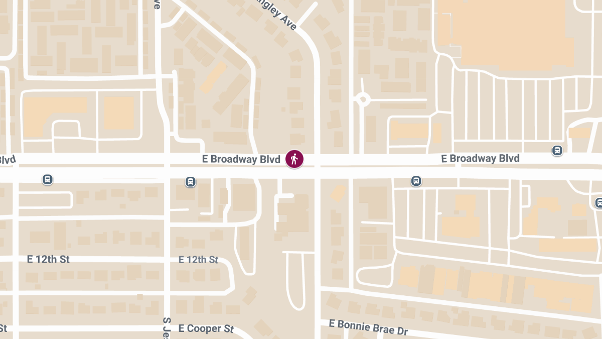 One Injured in Hit-and-Run Crash on E Broadway Blvd
