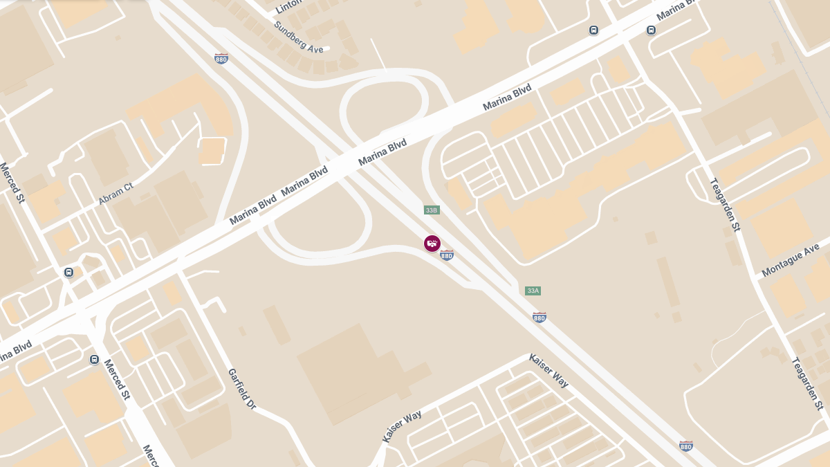 One Injured in Multi-Vehicle Crash on I-880 Near Marina Blvd