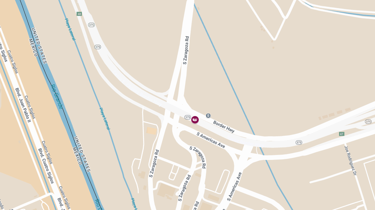 One Injured in Rollover Crash on Loop 375 Near Zaragoza International Bridge