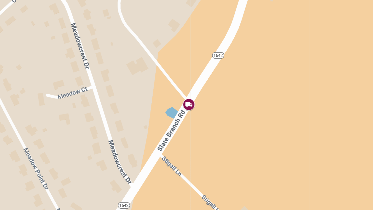 One Injured in Two-Truck Collision on Slate Branch Rd