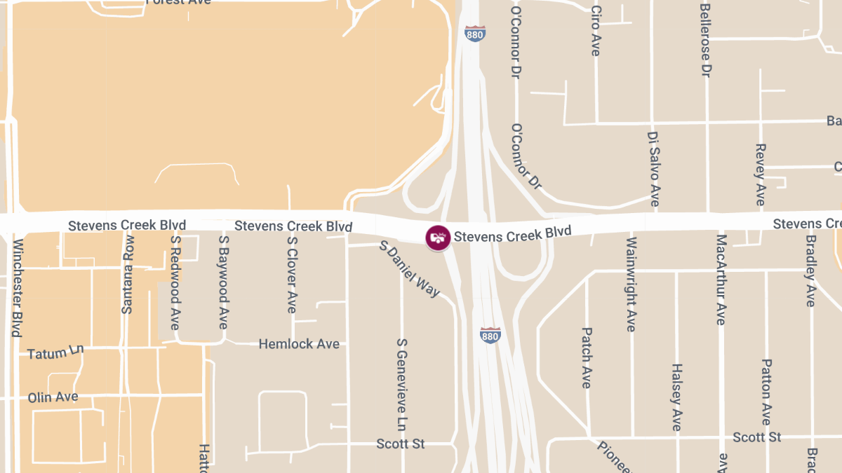 One Injured in Two-Vehicle Crash on I-880 at Stevens Creek Blvd