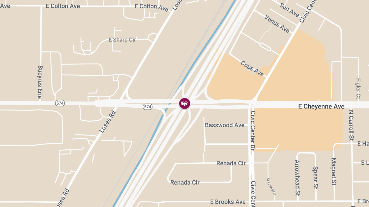 One Killed, Another Critically Injured in Crash on Cheyenne Rd Overpass at I-15