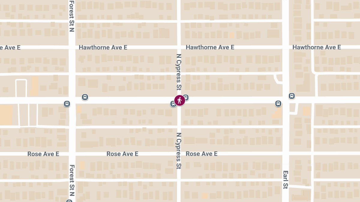 Pedestrian Collision at Maryland Ave E & Cypress St Causes Injuries