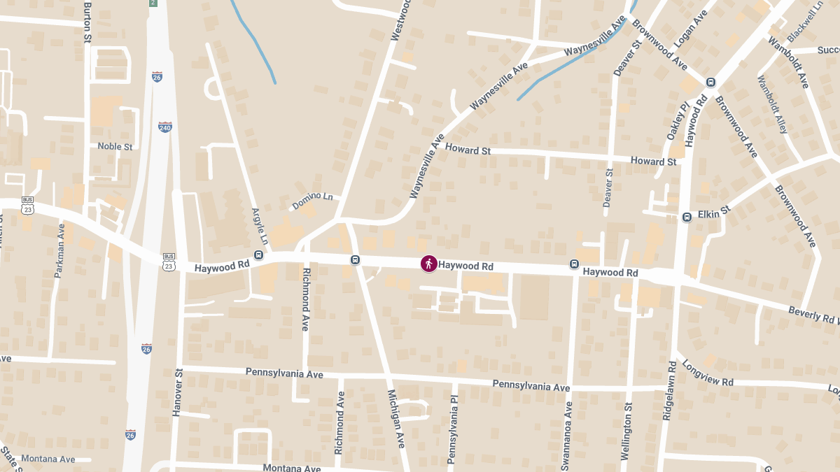 Pedestrian Critically Injured in Crash on Haywood Rd