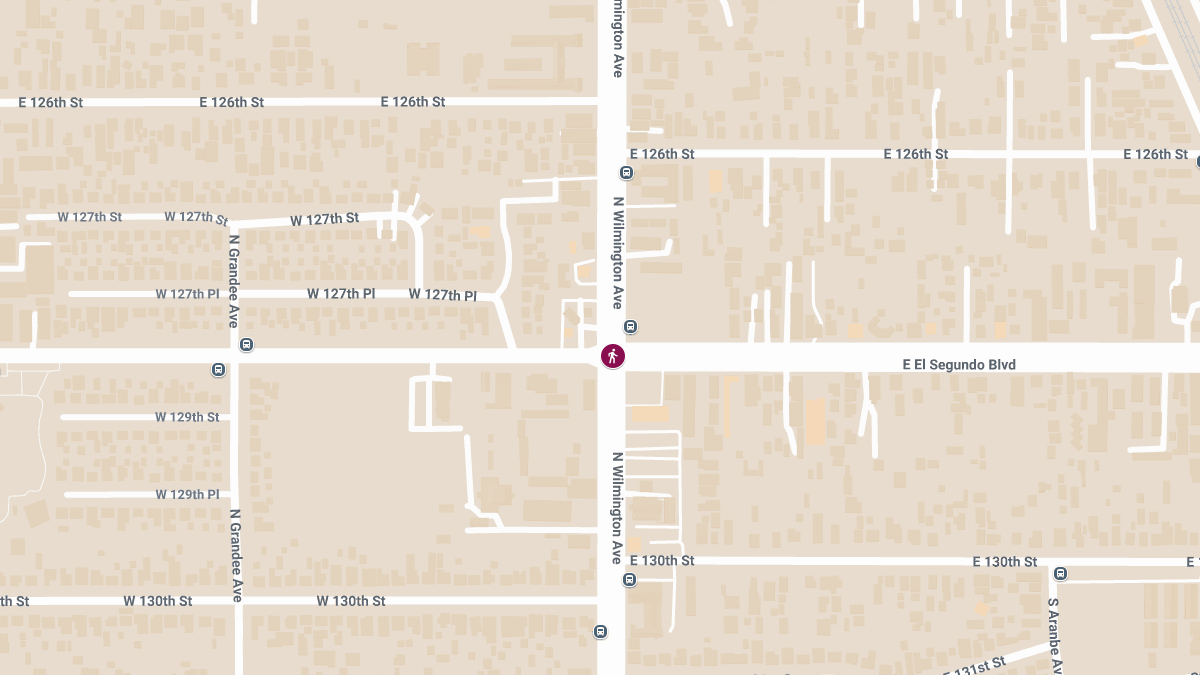 Pedestrian Hit by Vehicle at N Wilmington Ave & E El Segundo Blvd