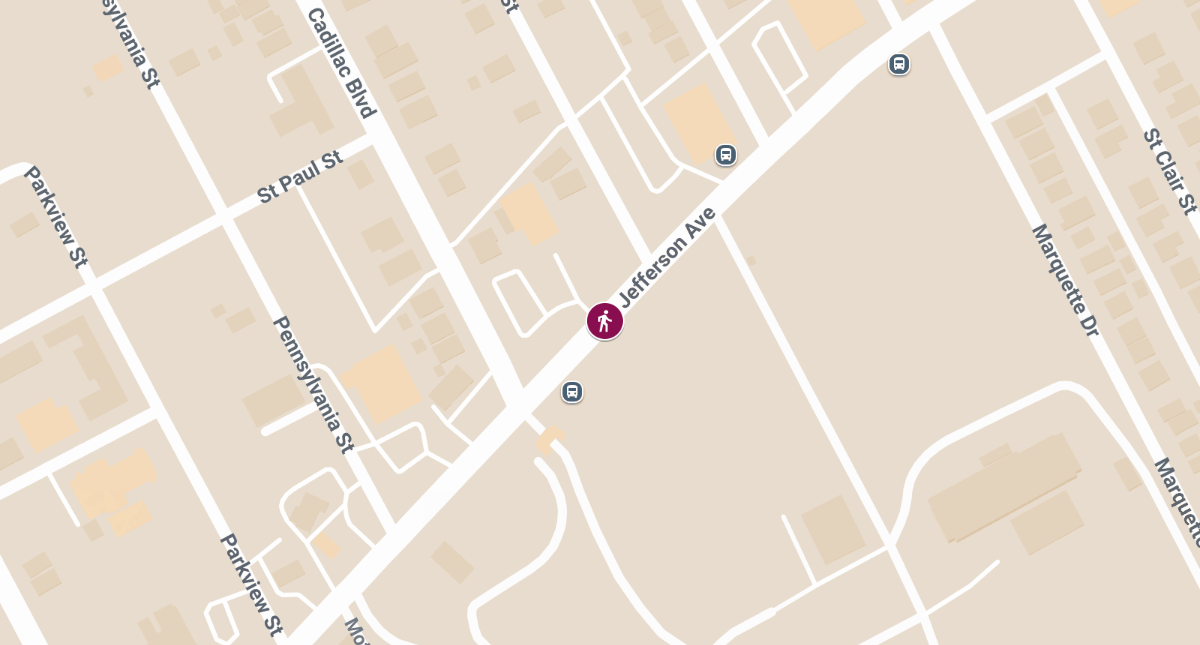 Pedestrian Injured After Being Hit by Car on E Jefferson Ave