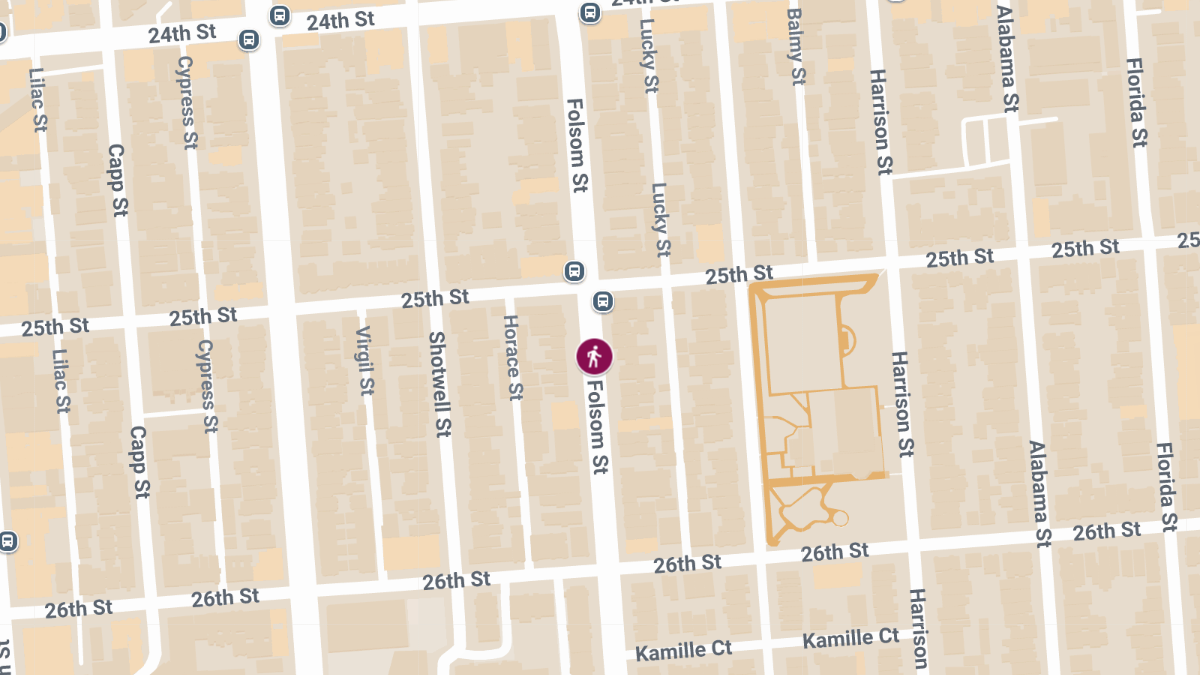 Pedestrian Injured in Collision at 2970 Folsom St