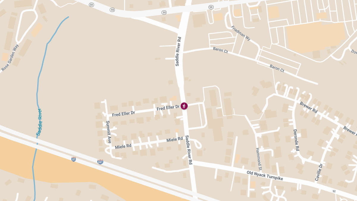 Pedestrian Injured in Crash at Saddle River Rd & Fred Eller Dr
