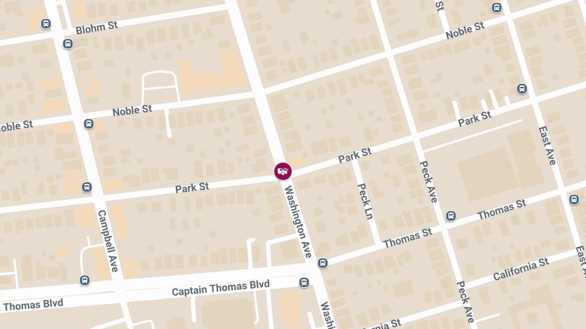 Pedestrian Injured in Crash at Washington Ave & Park St