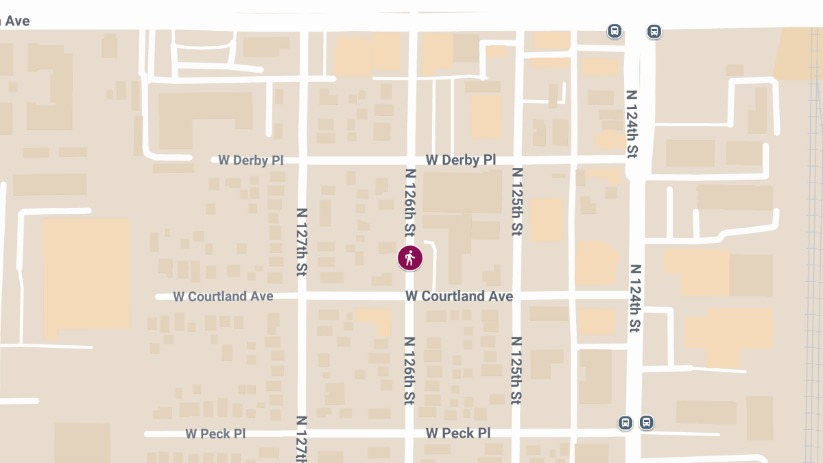 Pedestrian Injured in Crash on N 126th St