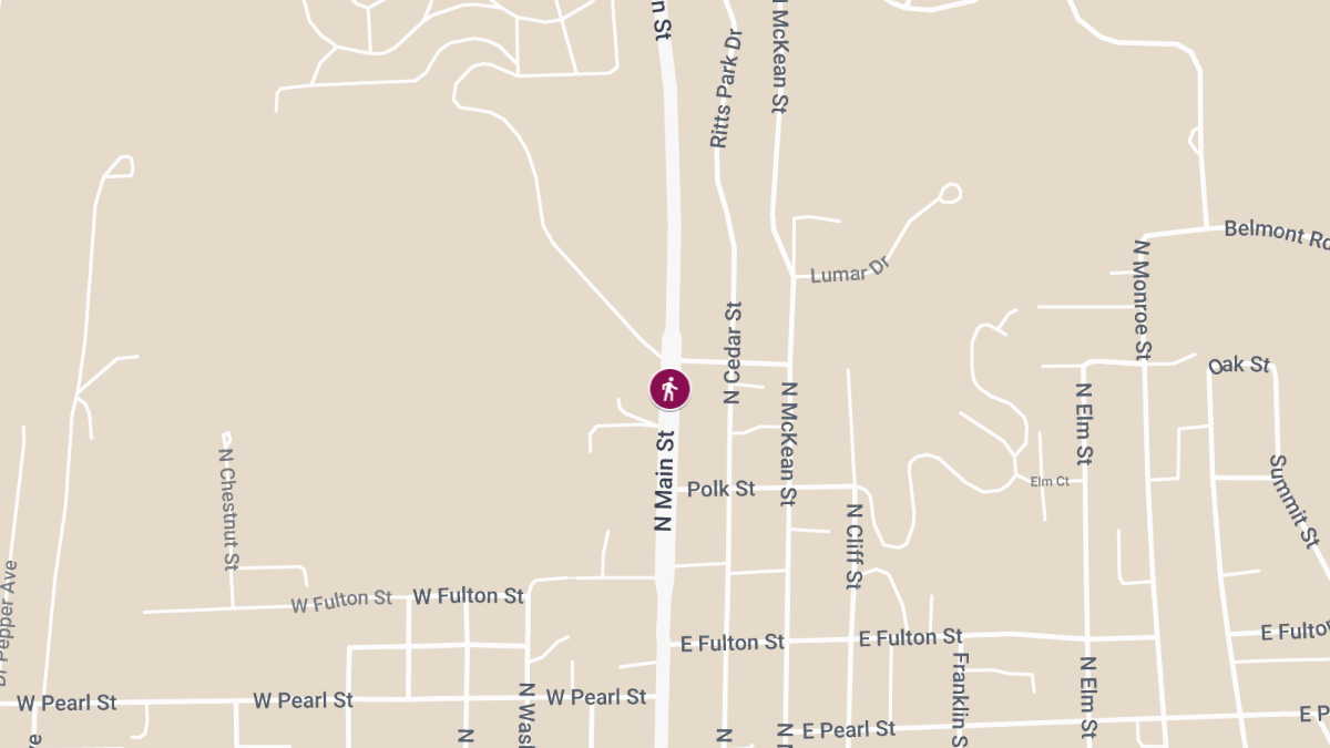 Pedestrian Injured in Crash on N Main St