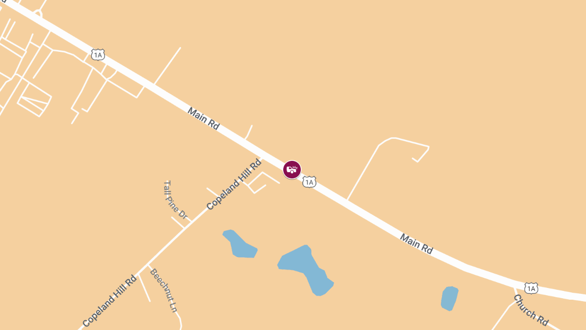 Pedestrian Injured in Crash on Rte 1A Near Copeland Hill Rd