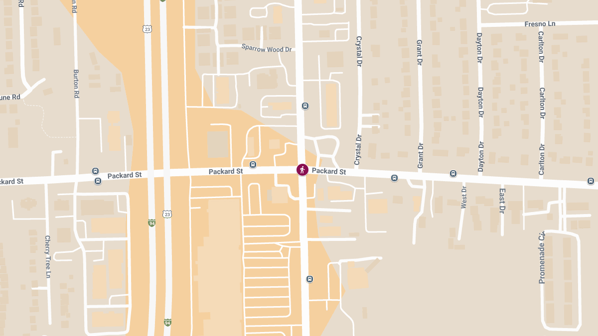 Pedestrian Killed in Crash at Carpenter Rd & Packard Rd
