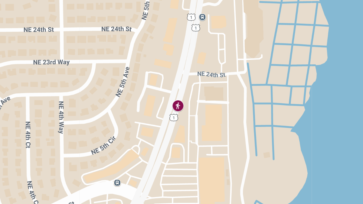 Pedestrian Killed in Crash on Federal Hwy Near Fifth Ave Shops