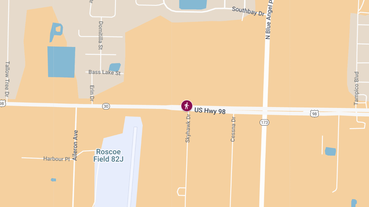 Pedestrian Killed in Crash on Hwy 98 Near Skyhawk Dr