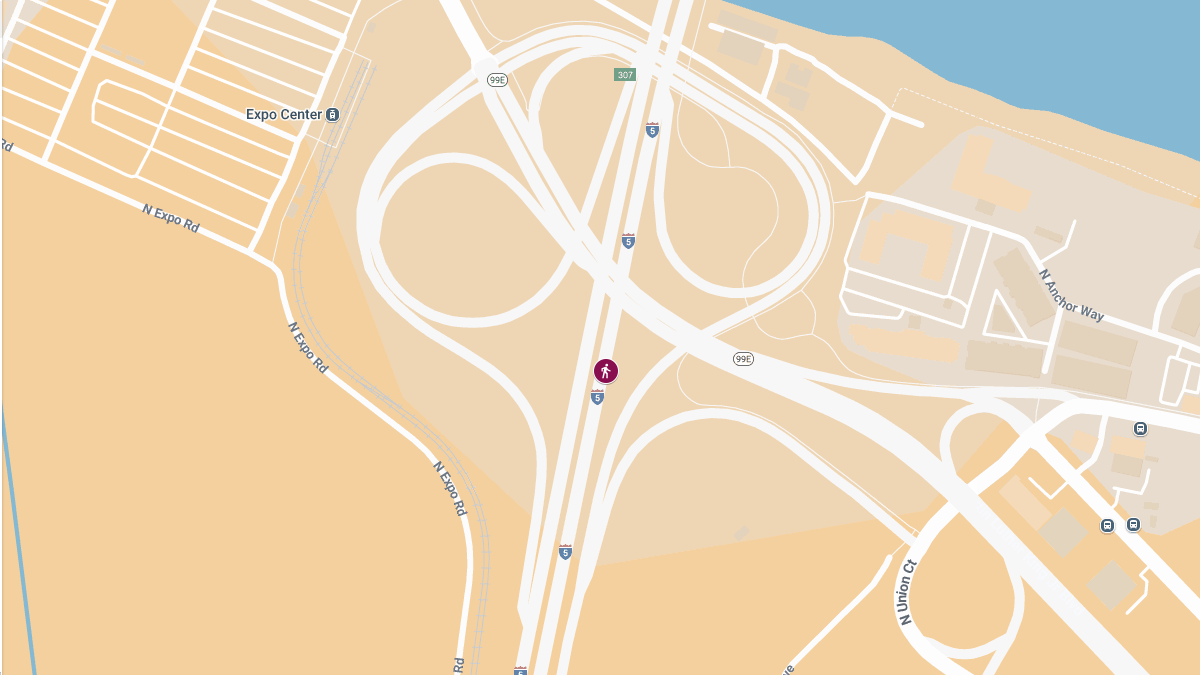 Pedestrian Killed in Crash on I-5 Near NE Marine Dr